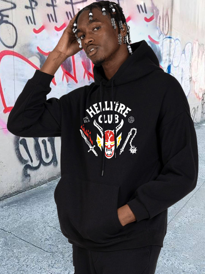 Herren Kapuzenpullover mit auffälligem Motiv und einzigartigem Druck Drune