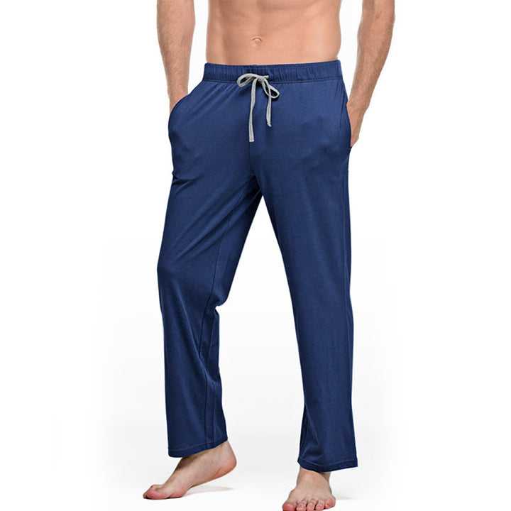 Herren nan Lounge- und Schlafhose aus weichem Jersey mit elastischem Bund und Seitentaschen Drune