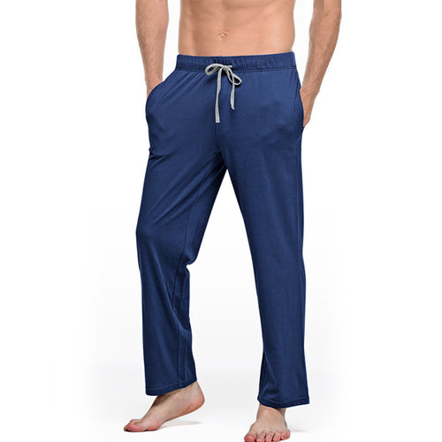 Herren nan Lounge- und Schlafhose aus weichem Jersey mit elastischem Bund und Seitentaschen Drune