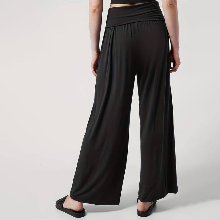 Damen weite Jersey-Hose mit elastischem Bund und hochtailliertem Design Drune