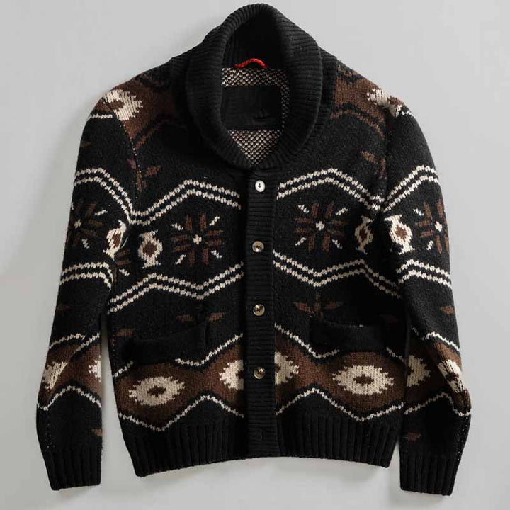 Damen Strickjacke mit aufwendigem Muster Drune