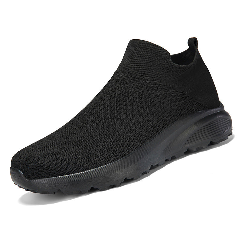 Unisex nan elastischer Strick-Schlupfschuh mit konturierter viskoelastischer Innensohle und rutschfester stoßdämpfender Laufsohle Drune