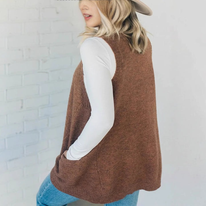 Damen Oversized Strickpullover Drune