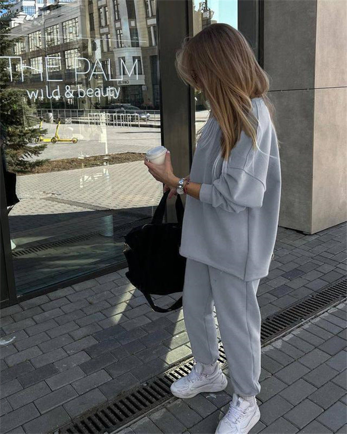 Damen luxuriöses und bequemes Freizeit-Loungewear-Set Drune