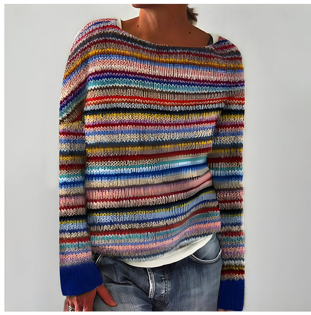 Drune | Modischer Strickpullover mit O-Ausschnitt