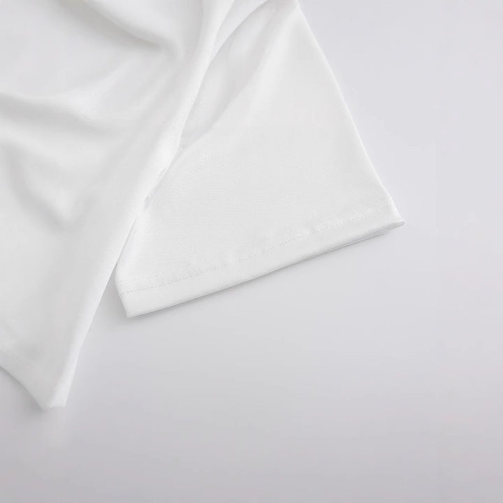 Damen Crop-Top mit entzückendem Kaninchenmotiv und Schleifendruck Drune