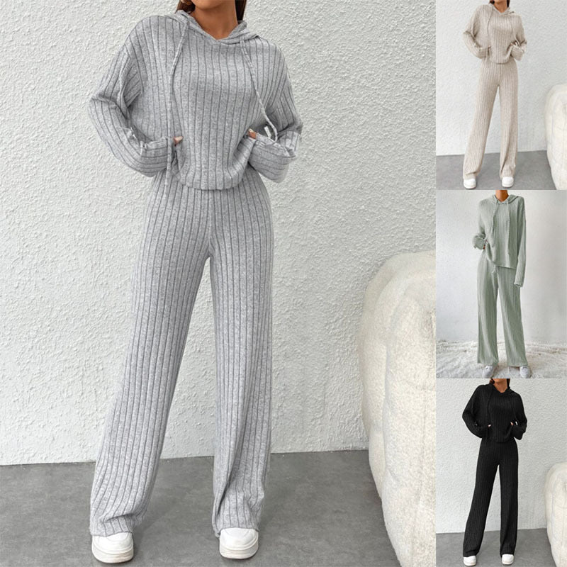 Damen lässiger Strickanzug Drune