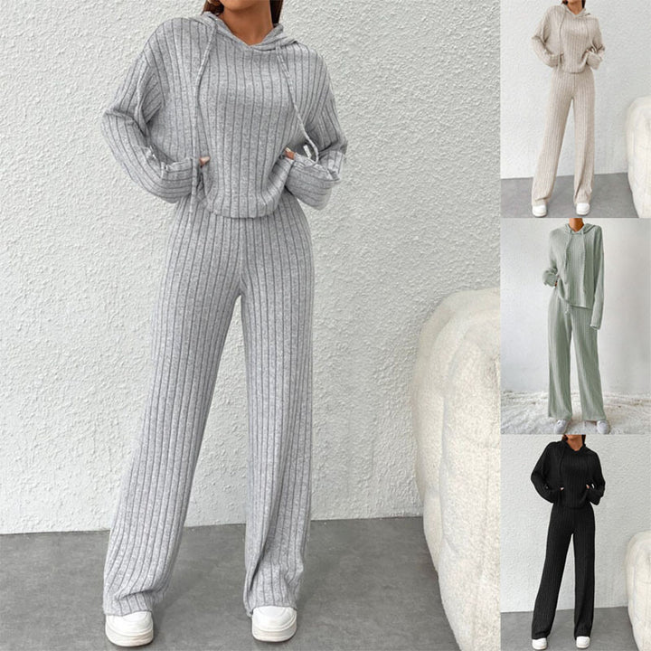 Damen lässiger Strickanzug Drune