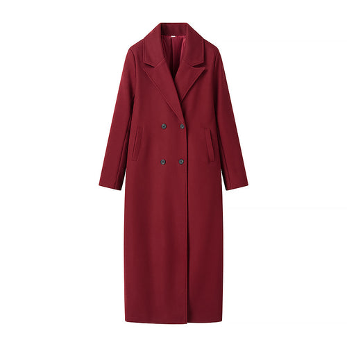 Damen eleganter Doppelreiher-Mantel Drune
