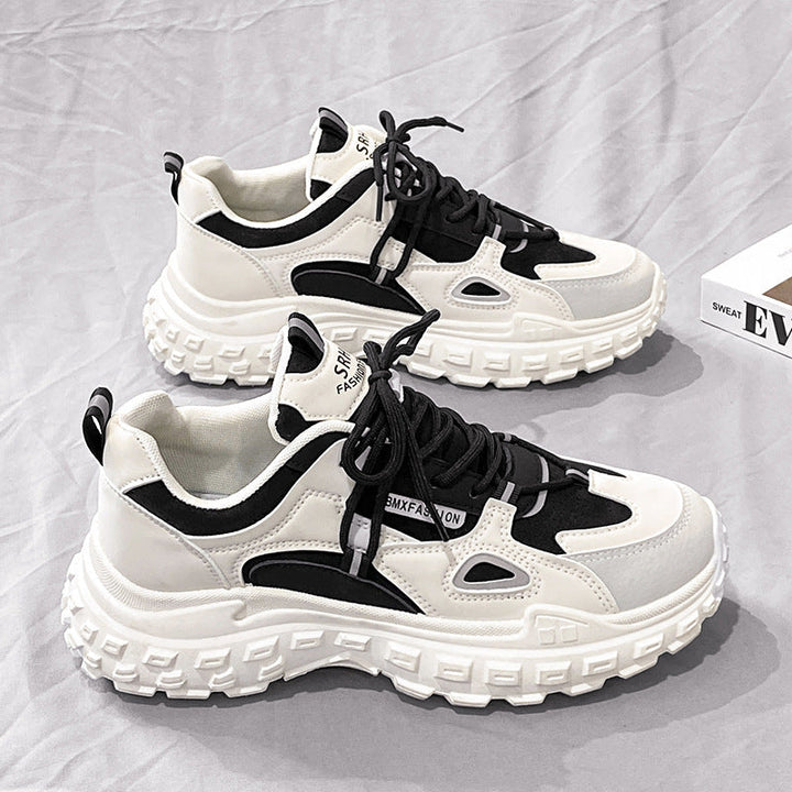 Damen modische Chunky Sneakers mit griffiger Sohle Drune