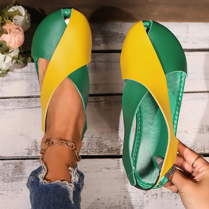 Damen Chic Kreuzschnitt Ballerinas Drune