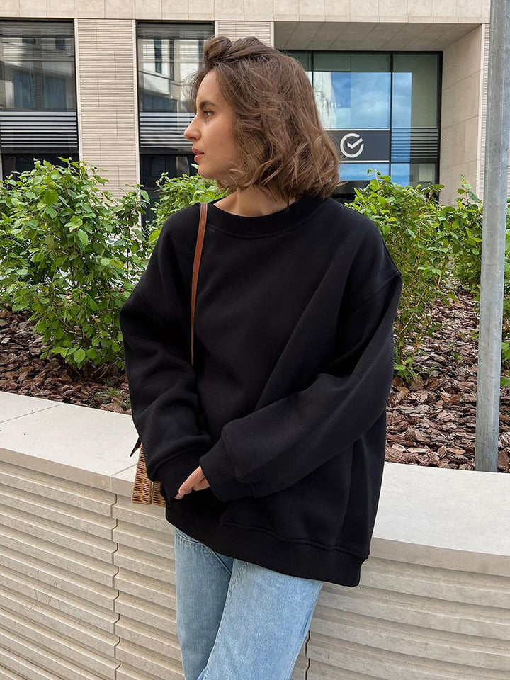 Damen oversized Sweatshirt mit lässigem Schnitt Drune