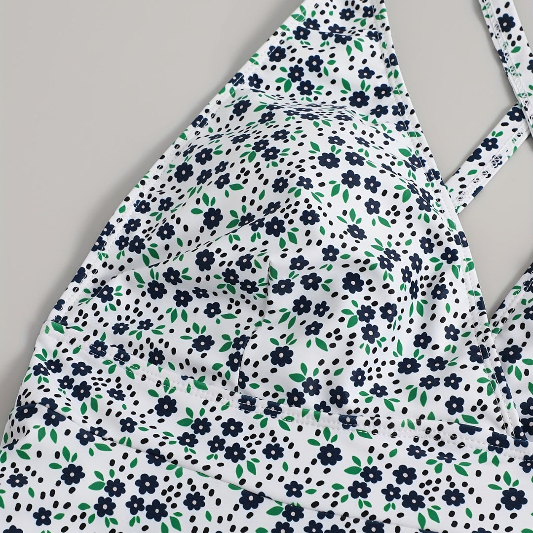 Damen Strandkleid mit floralem Design Drune