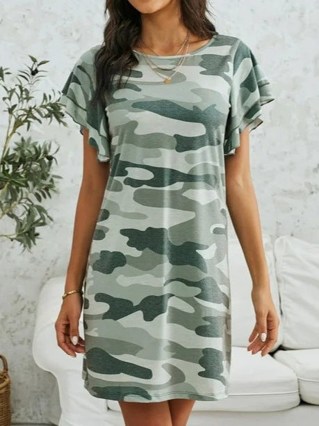 Damen Freizeitkleid mit voluminösen Ärmeln Drune