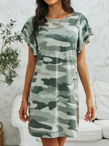Damen Freizeitkleid mit voluminösen Ärmeln Drune