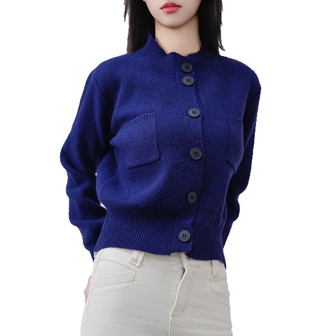 Damen Strickcardigan mit Knopfdetails und aufgesetzter Tasche Drune