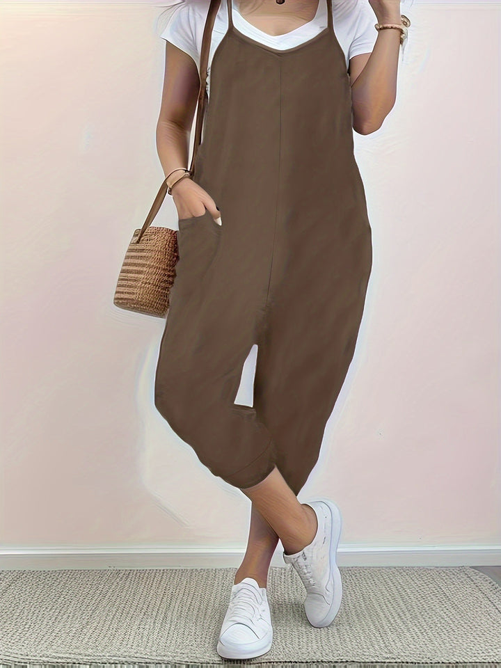 Damen Jumpsuit mit komfortabler Passform und praktischen Taschen Drune