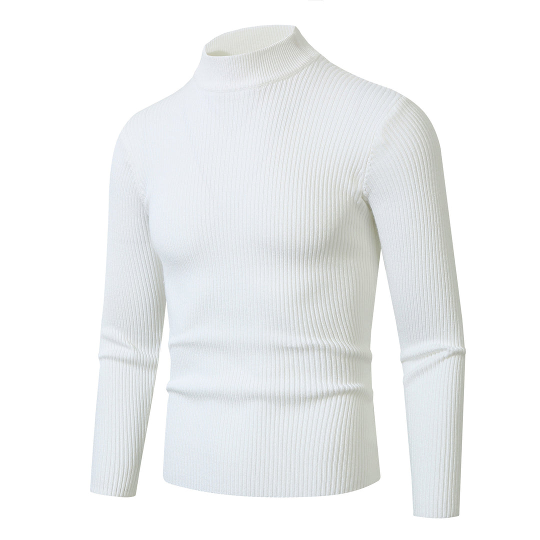 Herren eleganter Rollkragenpullover mit feiner Rippstruktur Drune
