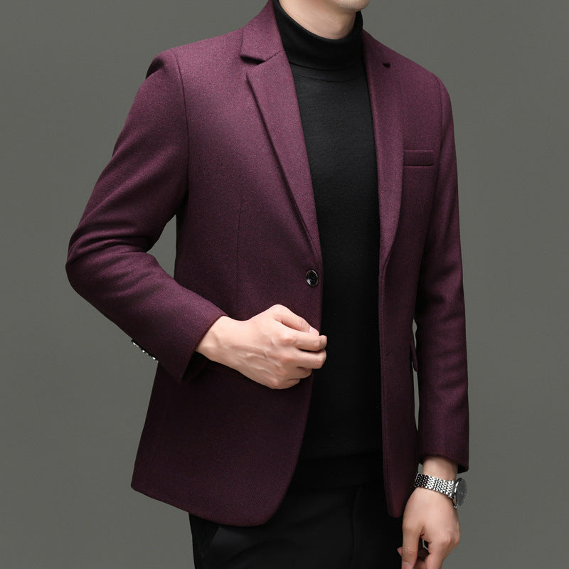 Herren moderner Business-Blazer mit feiner Wollmischung und praktischen Taschen Drune