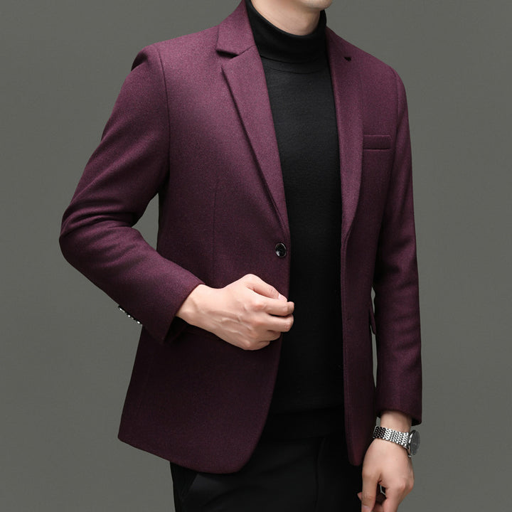 Herren moderner Business-Blazer mit feiner Wollmischung und praktischen Taschen Drune
