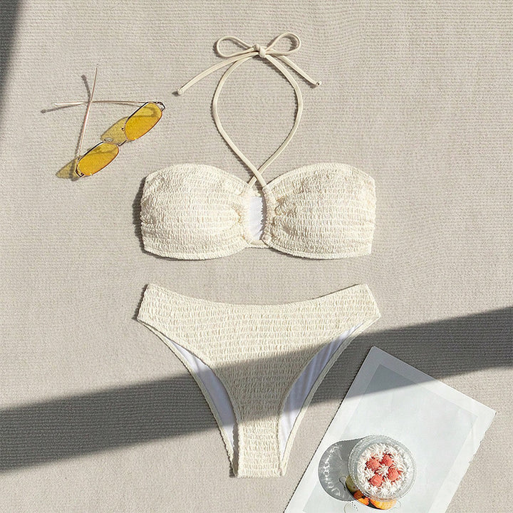 Damen Bikini-Set mit sportlichem Oberteil und verstellbarem Höschen Drune
