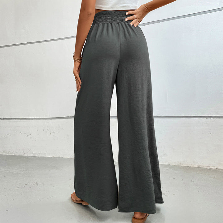 Damen Weit geschnittene Sommerhose mit elastischem Bund Drune