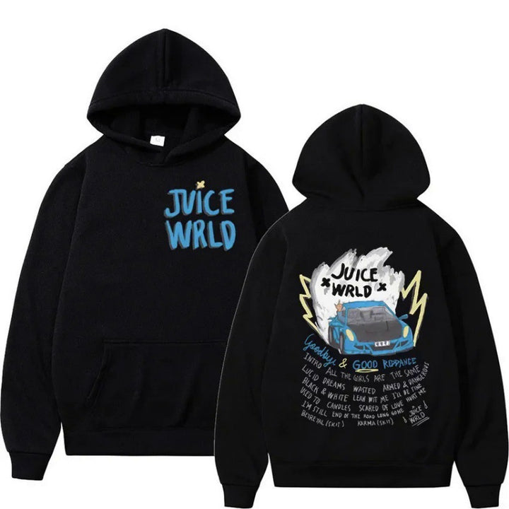 Damen Kapuzenpullover mit kreativem Grafikdesign und inspirierendem Schriftzug Drune