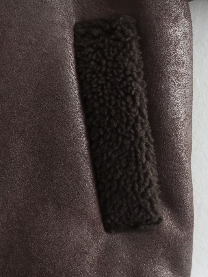Drune | Faux Shearling Jacke - Warm & Stilvoll - Lederlook - Winter-Essential