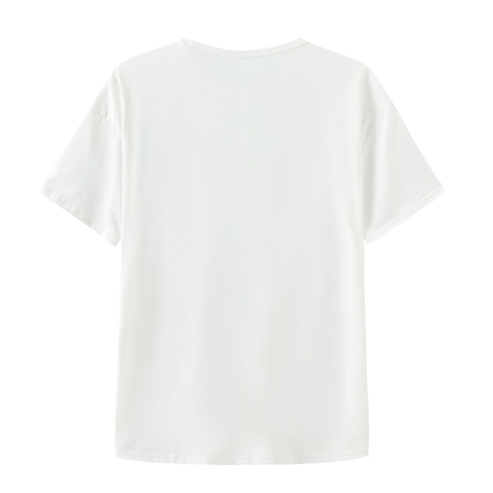 Damen Baumwoll T-Shirt mit floralem Print Drune