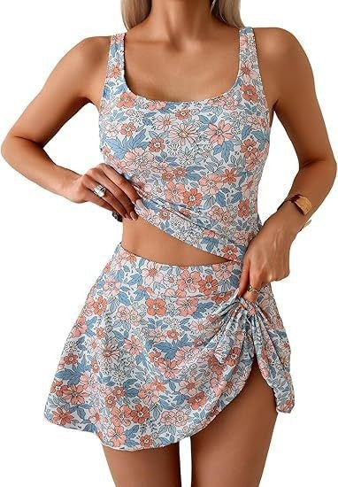 Damen Tankini-Set mit Rock Drune
