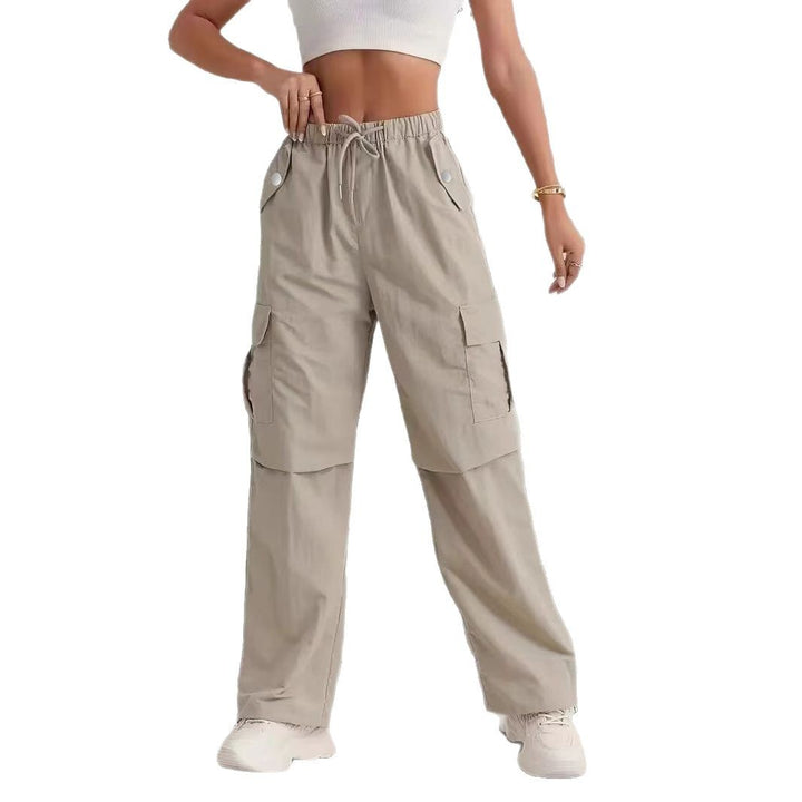 Damen Cargo-Hose mit praktischem Gummizug und modischen Seitentaschen Drune