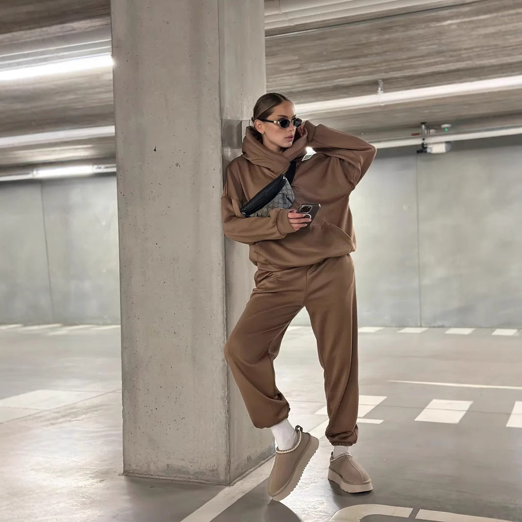 Damen Hoodies und Jogginghose Set Drune