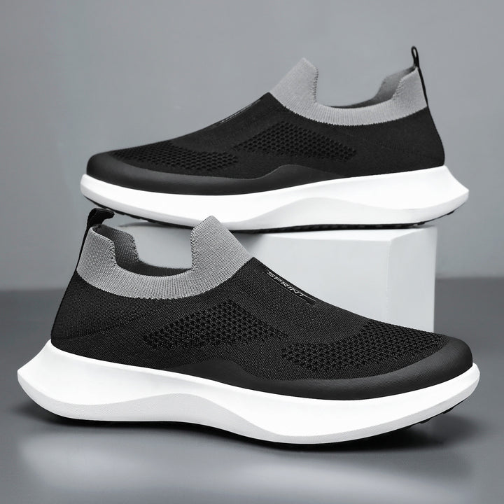 Damen nan leichter Strick-Slip-On Sneaker mit sockenähnlichem Schaft, elastischem Einstieg und ergonomischer Memory-Plateausohle Drune