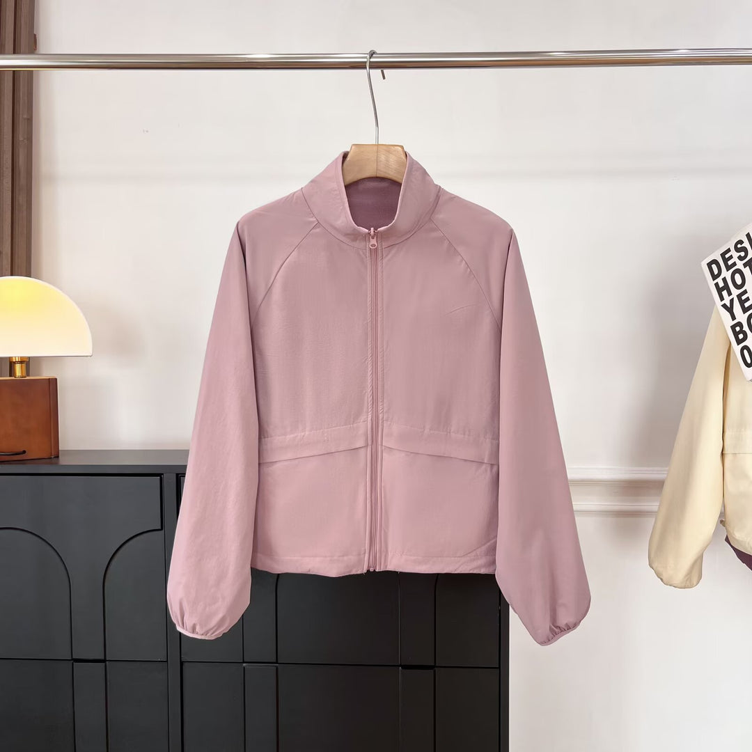 Damen Kuschelige Fleecejacke mit hohem Kragen und praktischen Eingrifftaschen Drune
