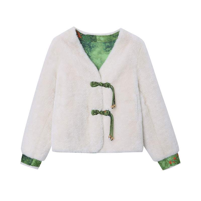 Damen kuschelige Strickjacke mit elegantem Detail Drune
