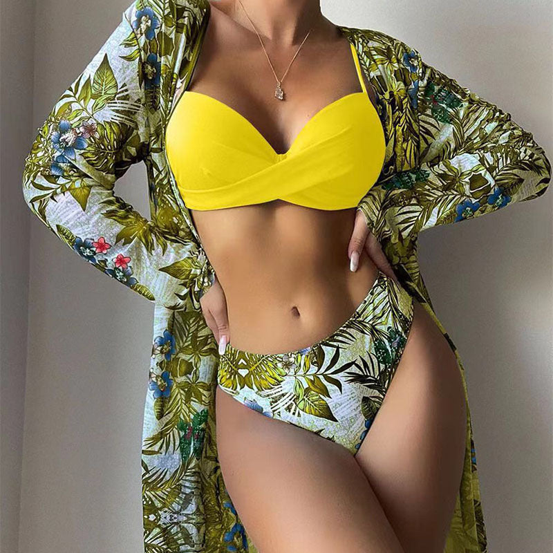 Damen Strandkimono mit floralem Muster Drune