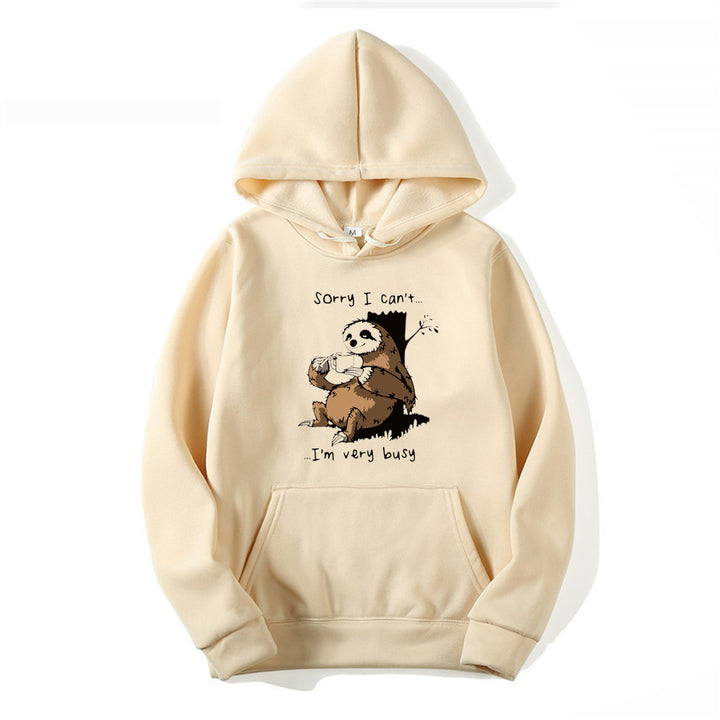 Damen Kapuzensweater mit niedlichem Tiermotiv und verspieltem Spruch Drune