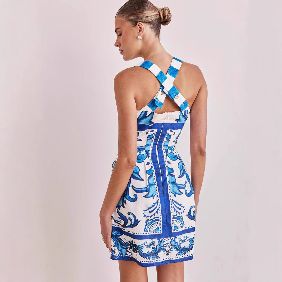 Damen Sommerkleid mit elegantem Design und praktischen Taschen Drune