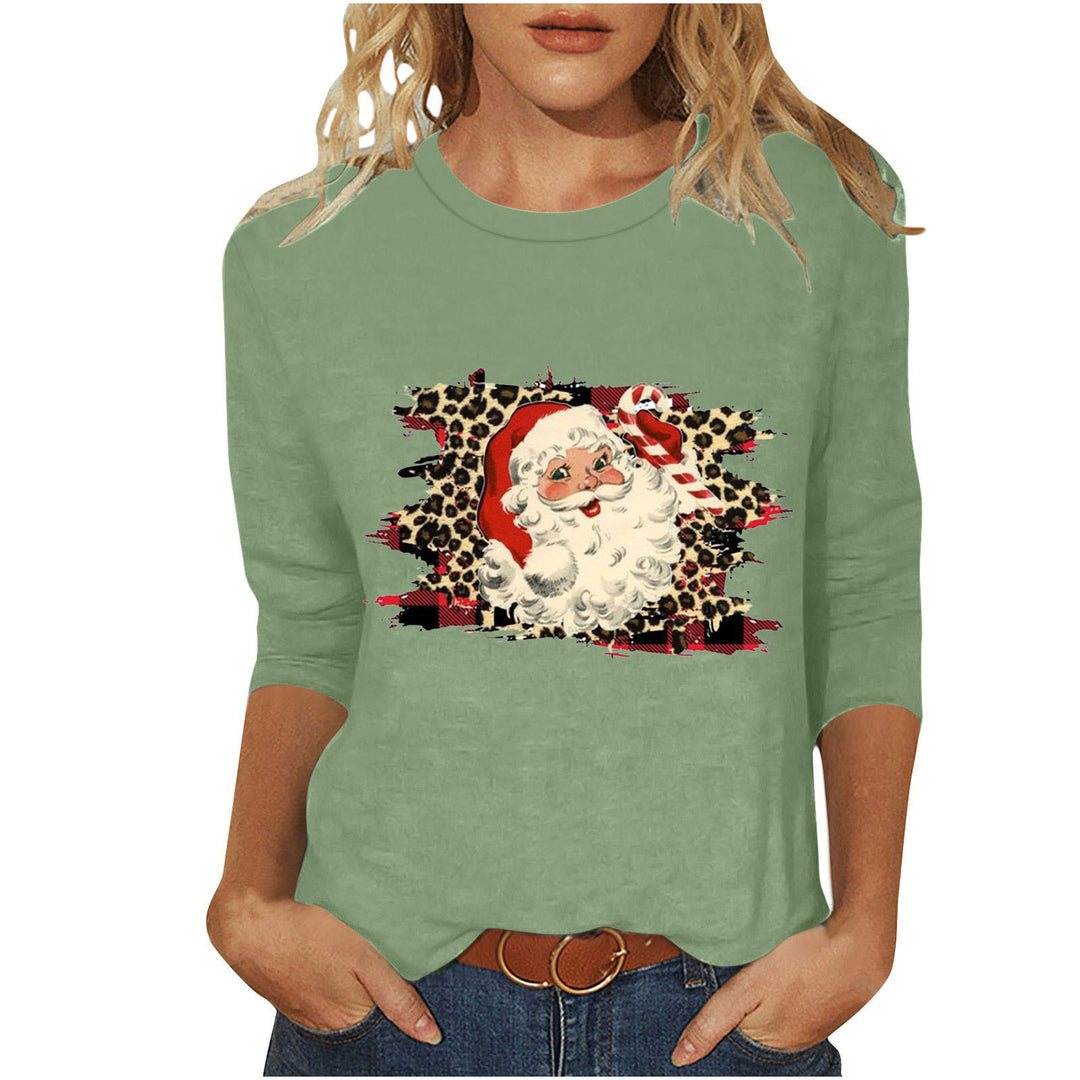 Damen Sweatshirt mit künstlerischem Weihnachtsmotiv Drune