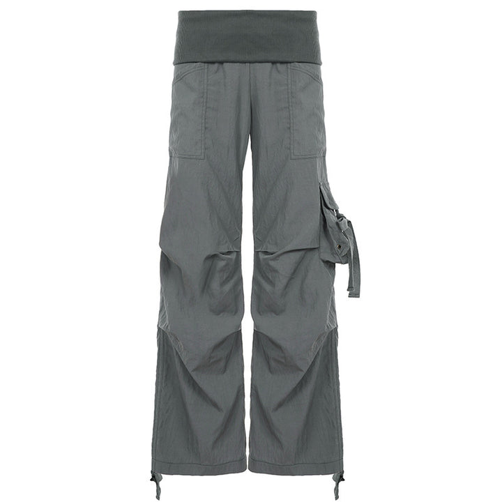 Damen Modische Cargo-Hose mit elastischem Bund und praktischen Taschen Drune
