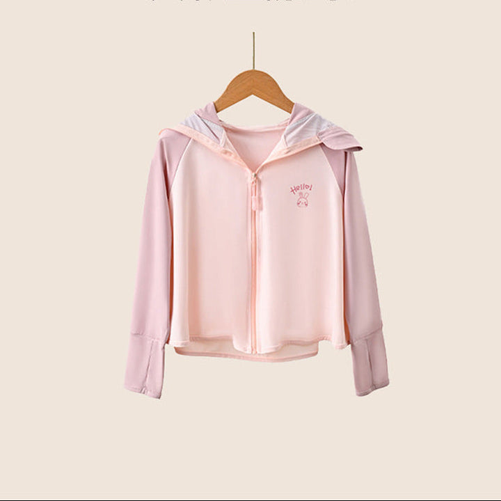 Damen leichte und atmungsaktive Sportjacke mit Kapuze Drune