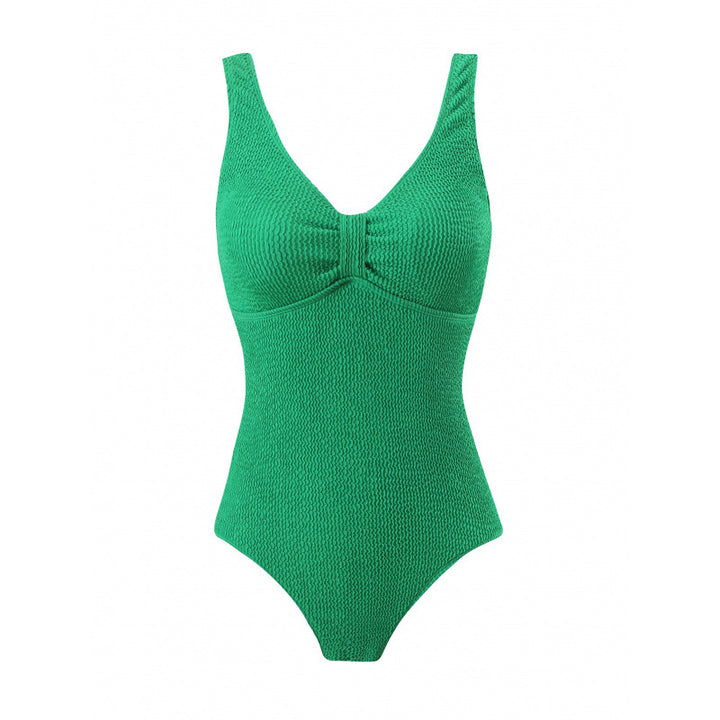 Damen Einteiler Badeanzug mit figurformendem Design und attraktivem Rüschendetail Drune