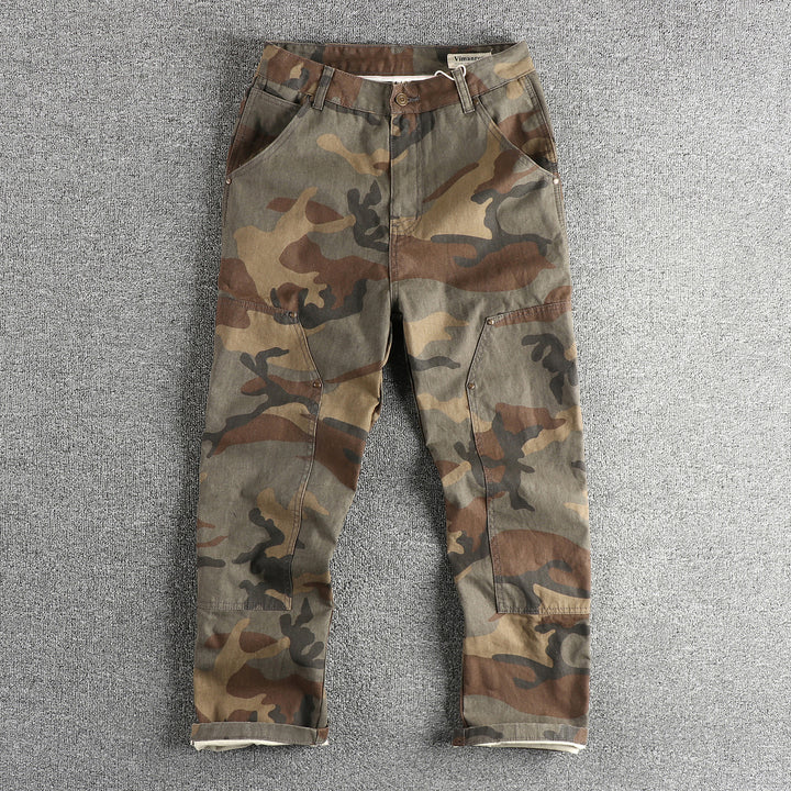 Herren Cargohose im modernen Camouflage-Design mit multifunktionalen Taschen Drune