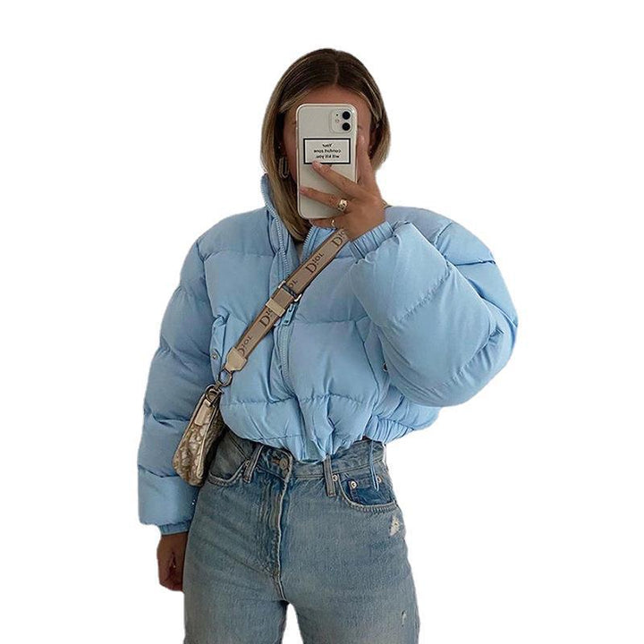 Damen Steppjacke mit hohem Kragen und kürzerem Schnitt Drune