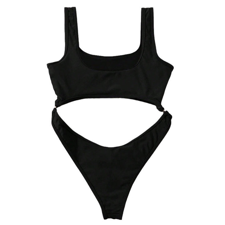 Damen Cut-Out Einteiler Badeanzug Drune