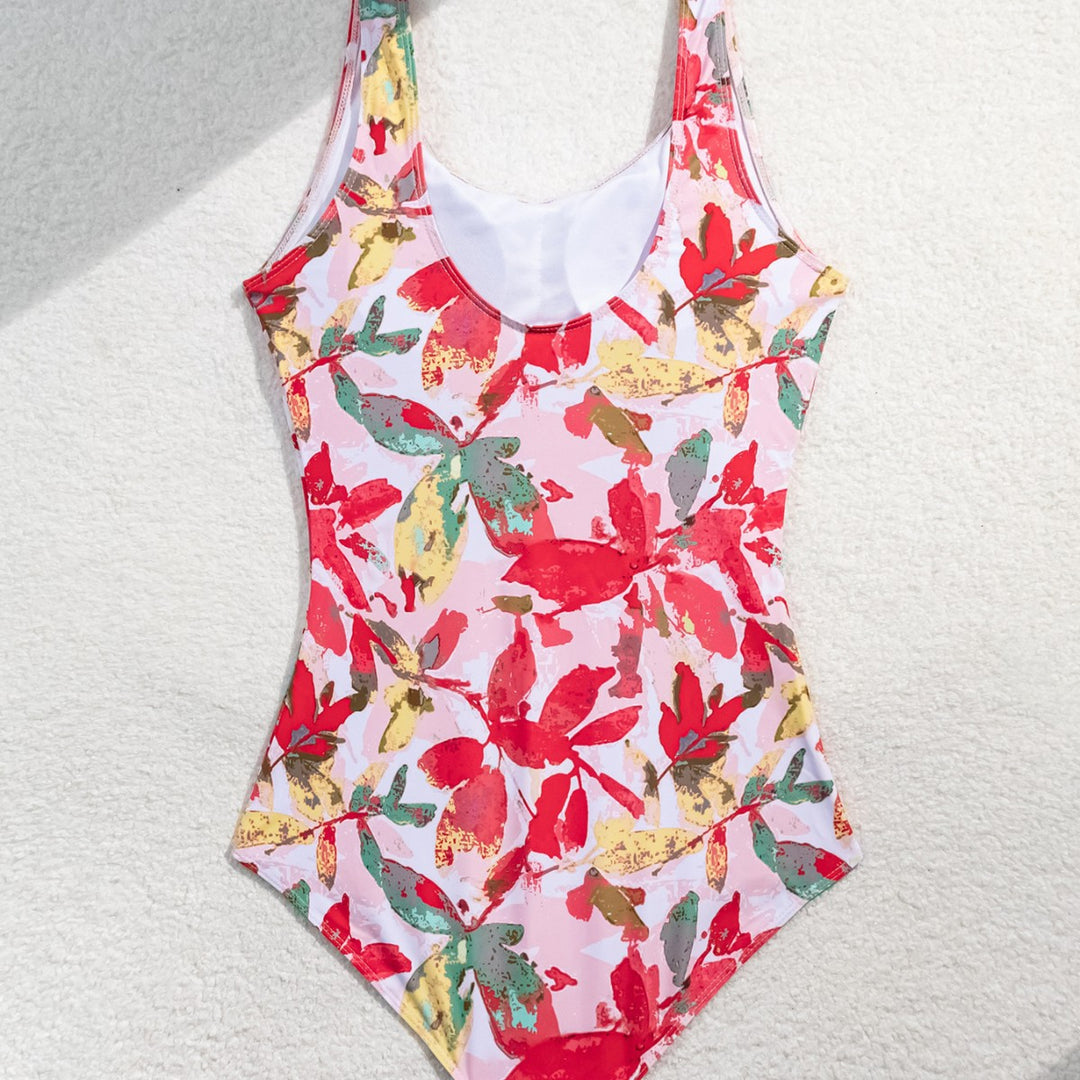 Damen Einteiliger Badeanzug mit floralem Muster Drune