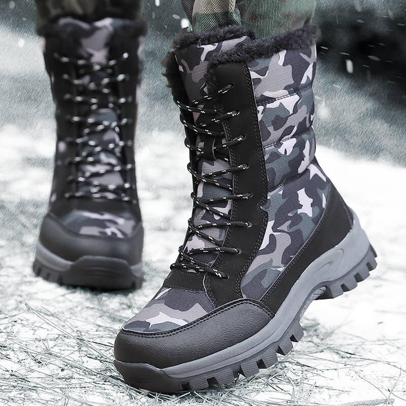 Damengefütterte Winterboots mit isolierendem Innenfutter und rutschfester Profilsohle Drune