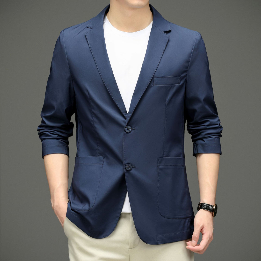 Herren legerer Blazer mit modernem Schnitt und praktischen Taschen Drune