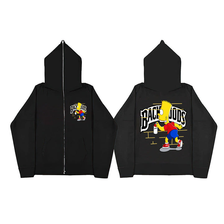 Damen Kapuzenjacke mit einzigartigem Grafikdesign Drune