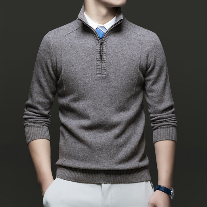 Herren Stehkragen Pullover aus hochwertigem Material Drune